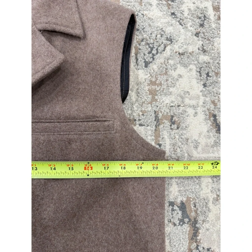 Schaefer Outfitter Mens Brown Wool Blend Ranch Vest Style 805 Made in USA Large
